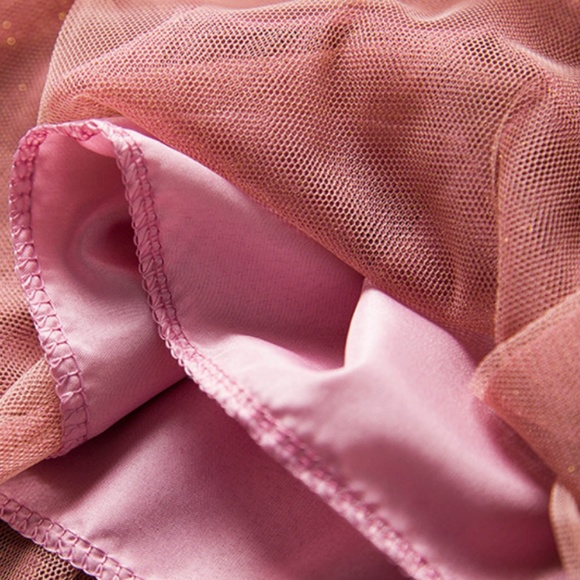 NWT Girl Long Sleeve Princess Dress Polka Dot Sz 8 - Picture 3 of 5